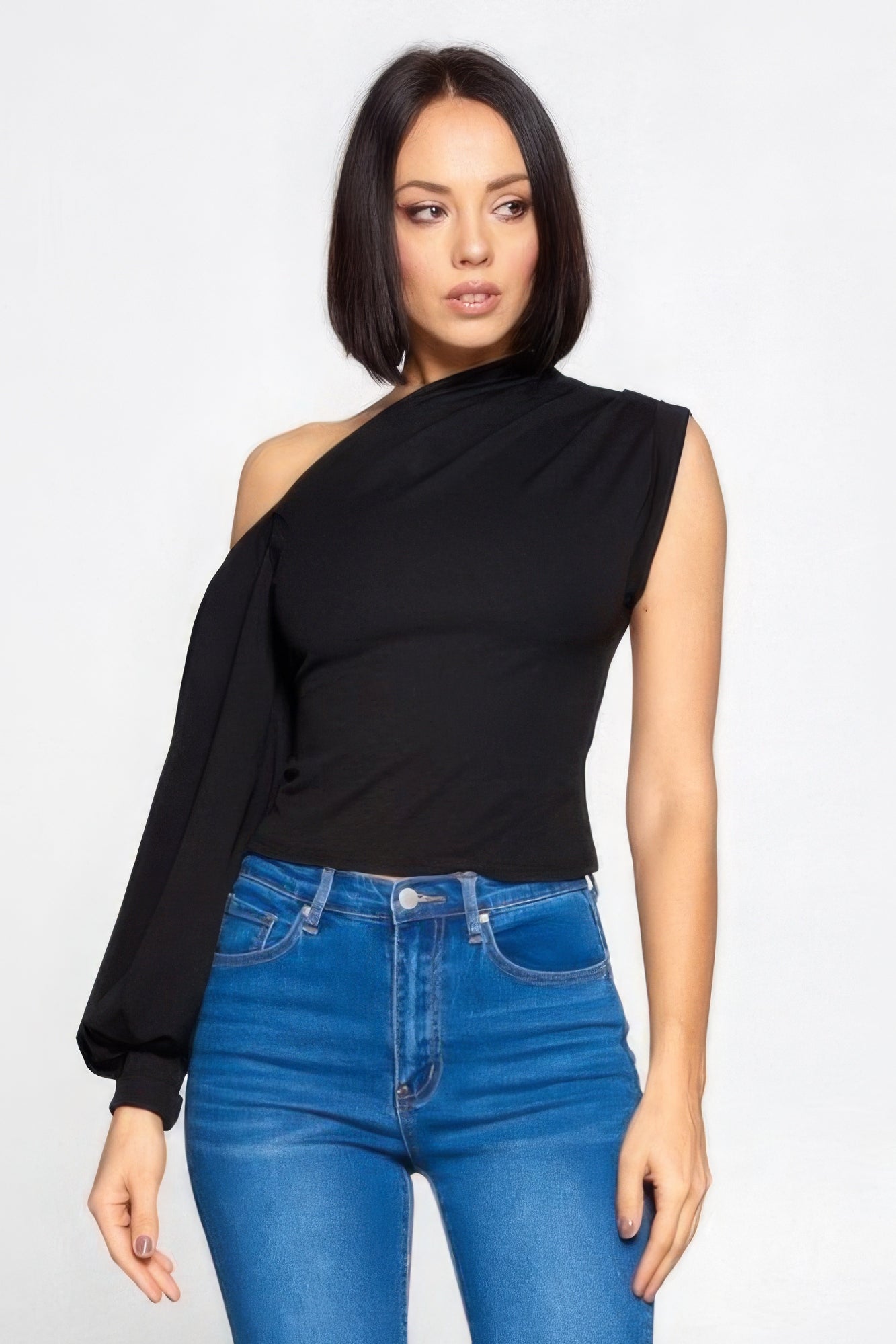 Ladies One-shoulder Top - BaeDrip