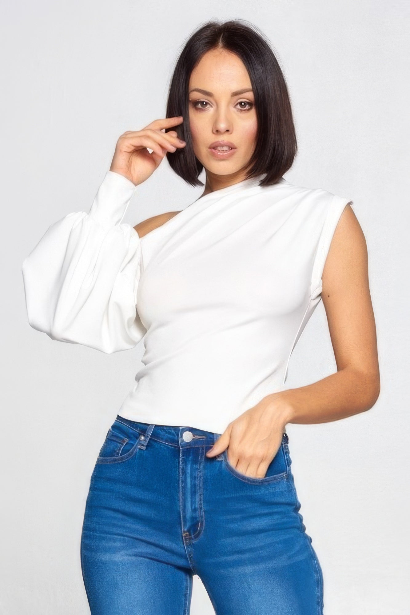 Ladies One-shoulder Top - BaeDrip