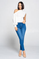 Ladies One-shoulder Top - BaeDrip