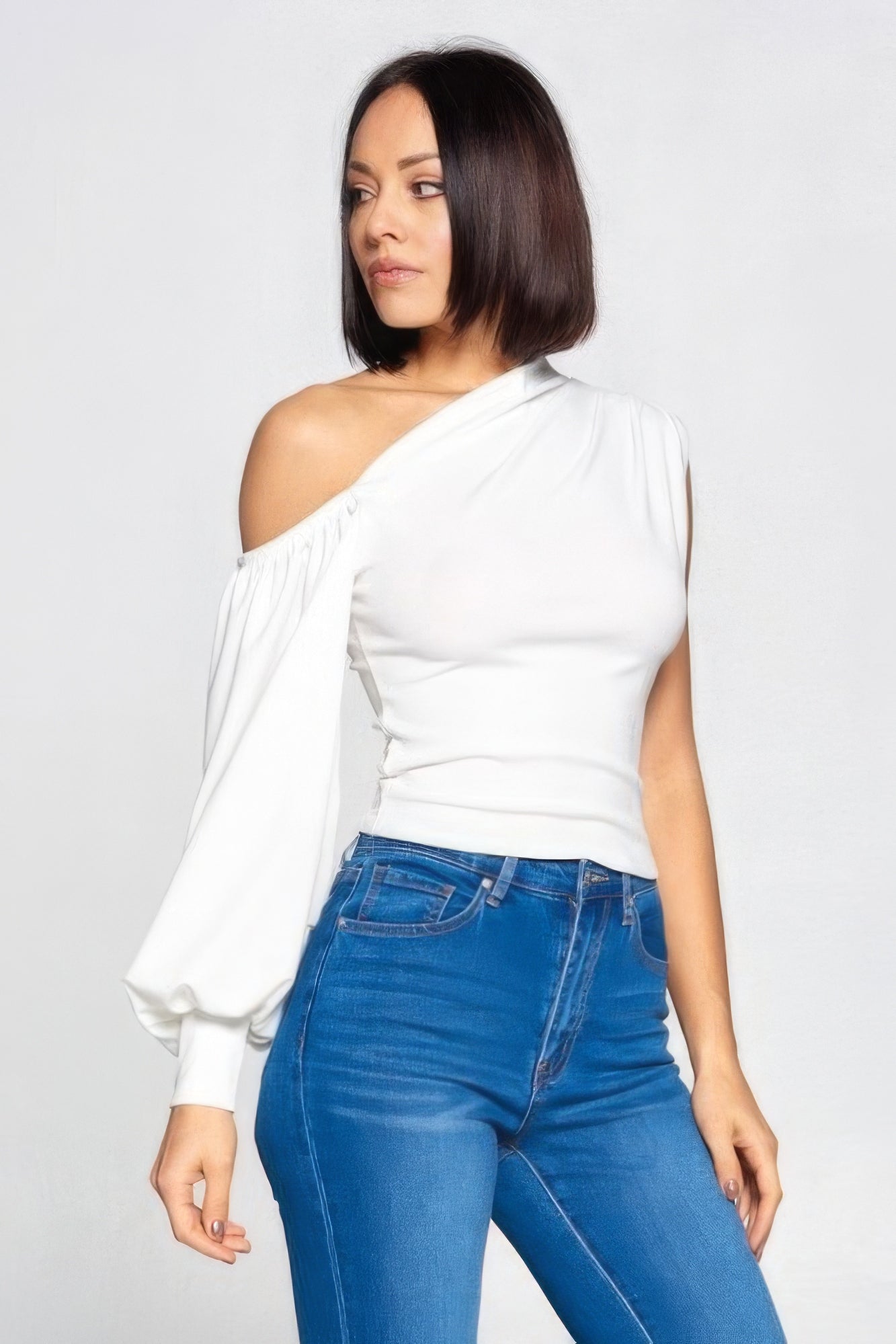 Ladies One-shoulder Top - BaeDrip