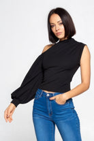 Ladies One-shoulder Top - BaeDrip
