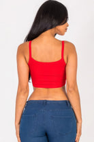 Ribbed Knit Cami Crop Top - BaeDrip