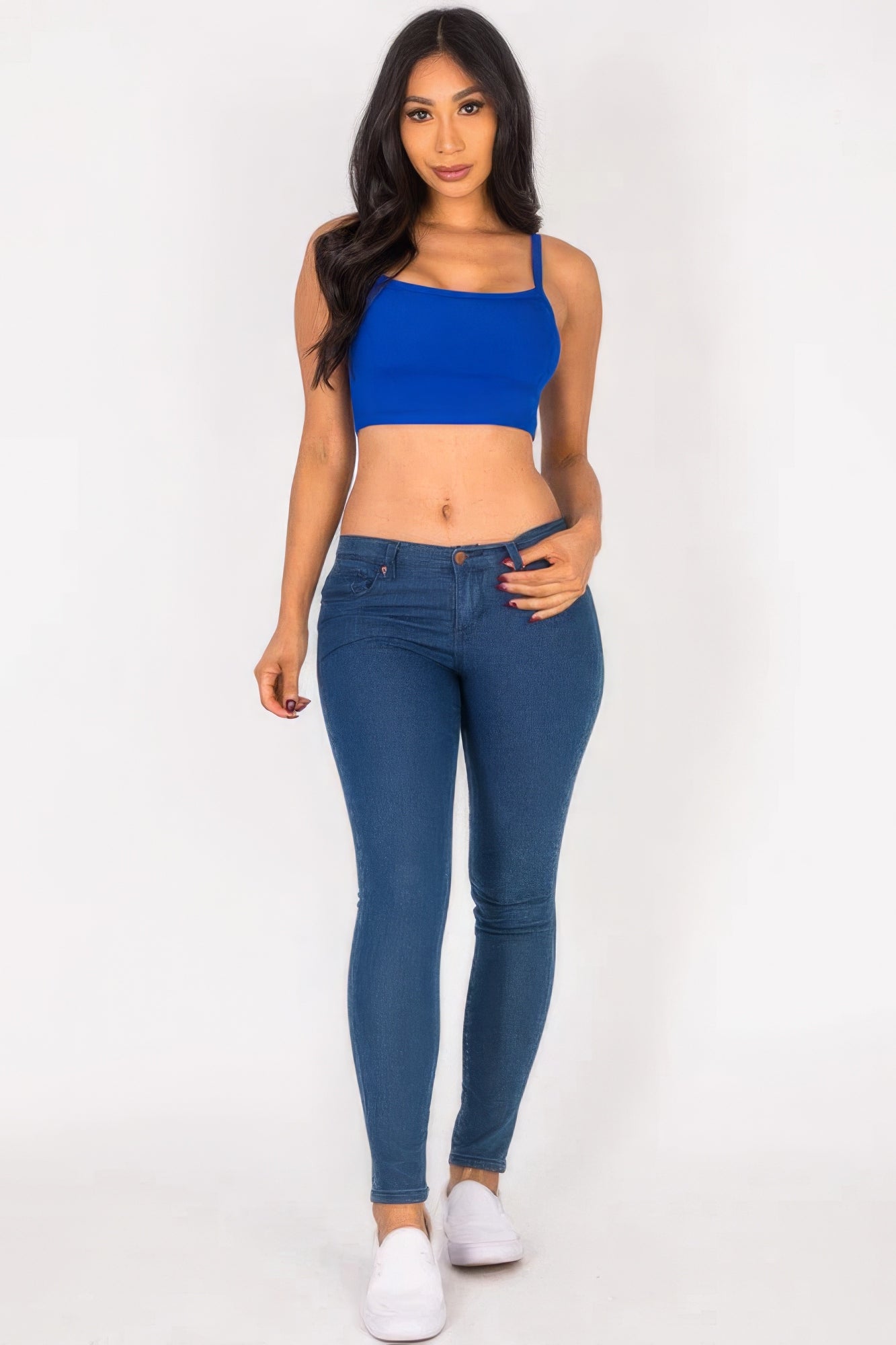Ribbed Knit Cami Crop Top - BaeDrip