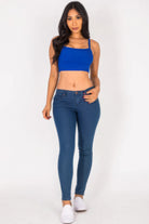 Ribbed Knit Cami Crop Top - BaeDrip