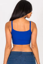 Ribbed Knit Cami Crop Top - BaeDrip