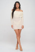 Off Shoulder Lace Dress - BaeDrip