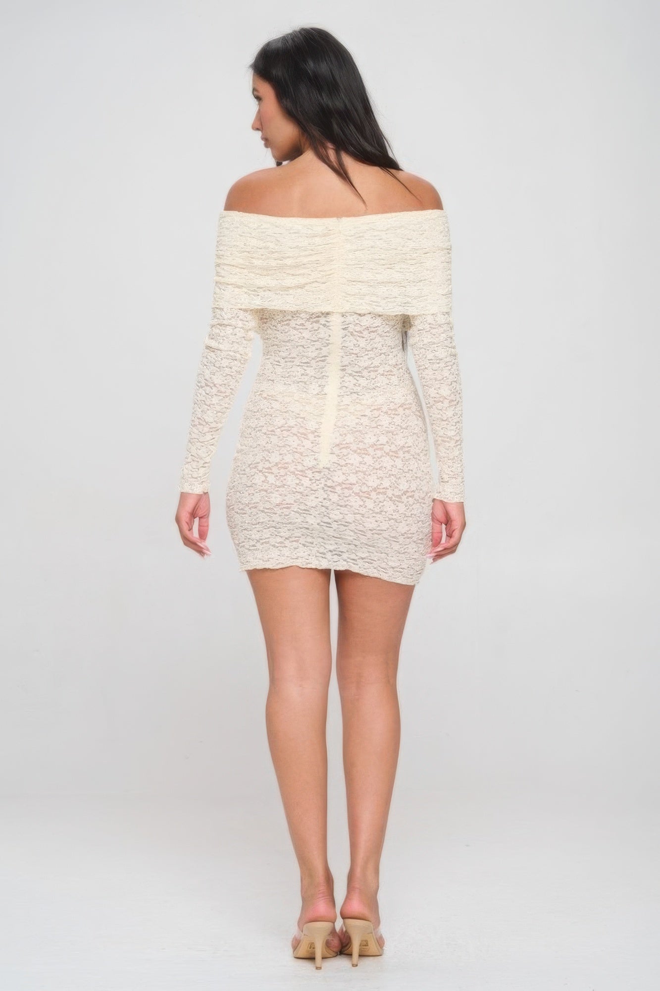 Off Shoulder Lace Dress - BaeDrip