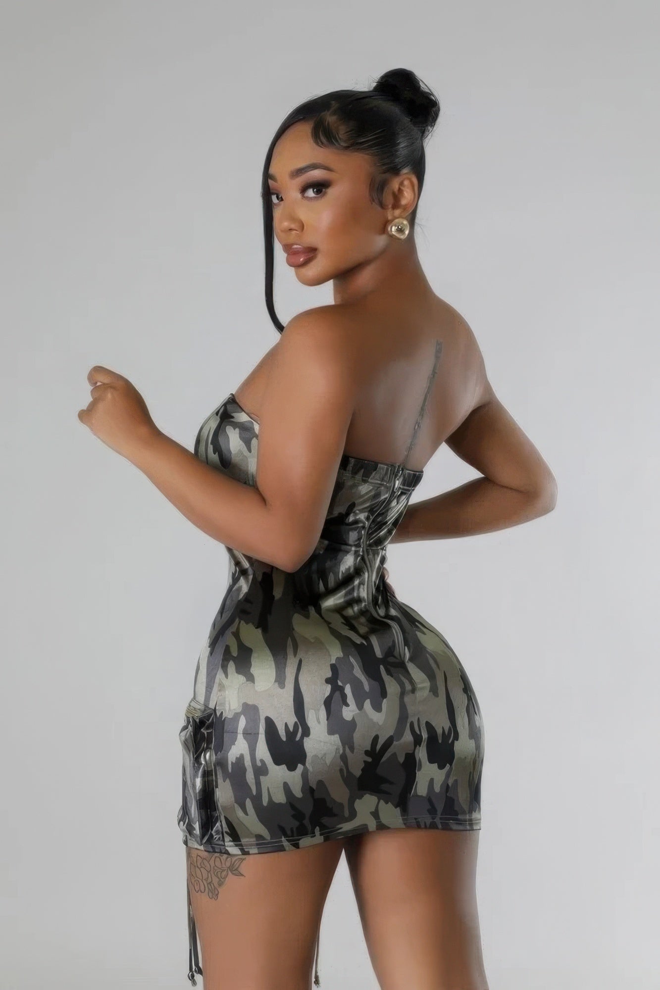 Zipper Closure Stretch Tube Dress - BaeDrip