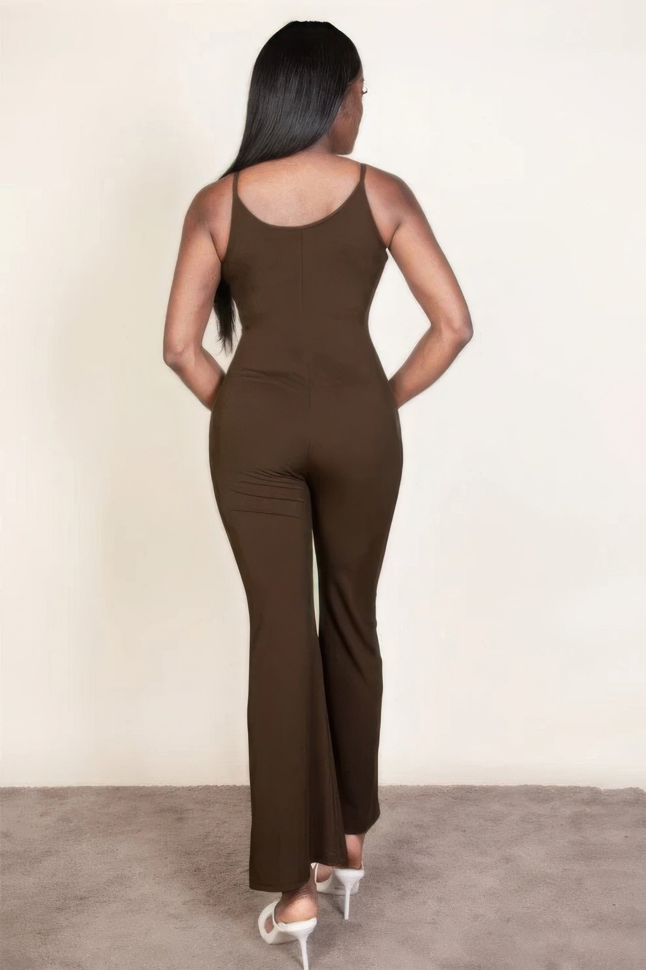 Ribbed sleeveless wide leg jumpsuit - BaeDrip