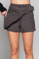 Waist Belted Cargo Skort - BaeDrip