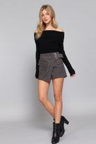 Waist Belted Cargo Skort - BaeDrip