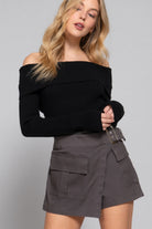 Waist Belted Cargo Skort - BaeDrip