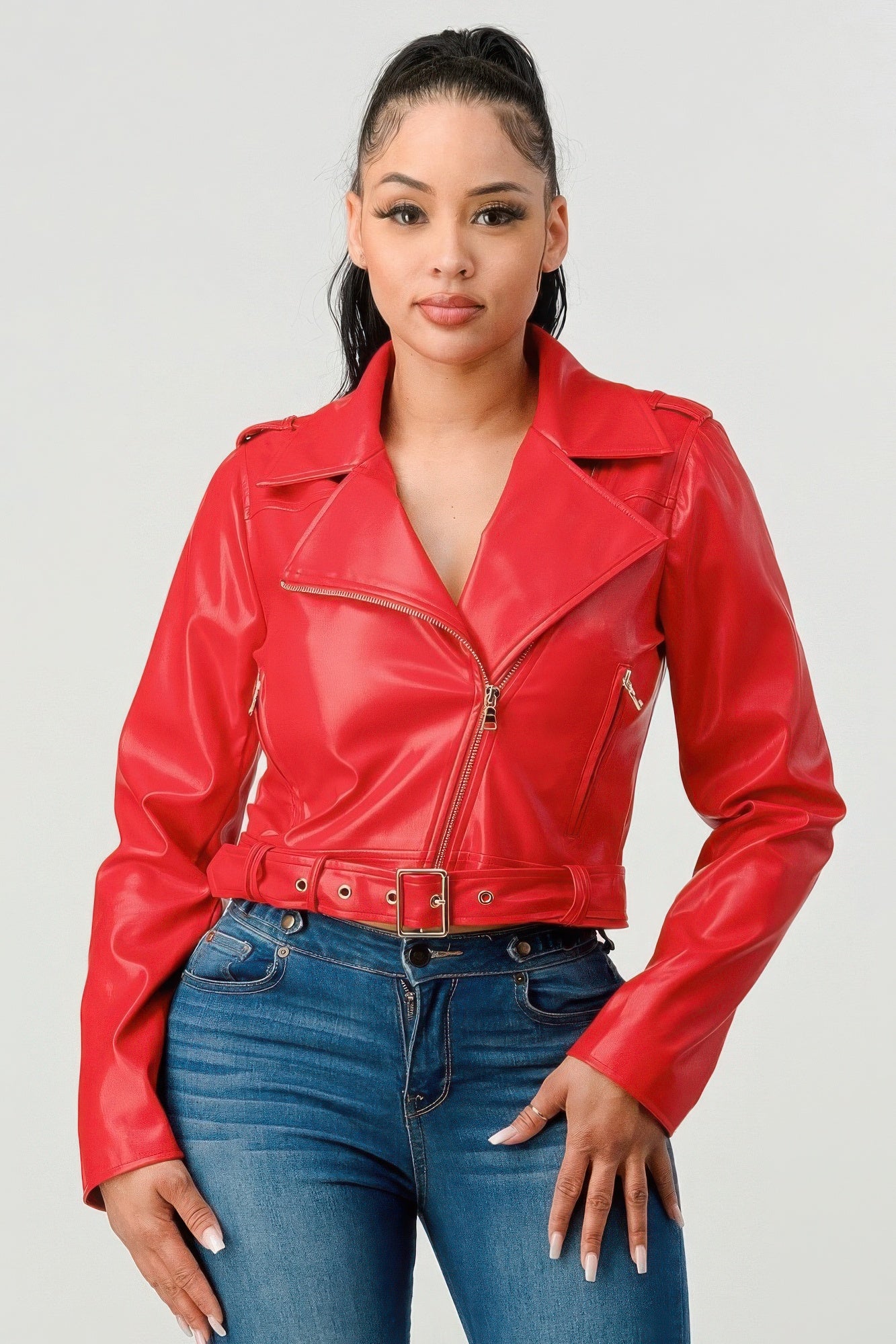 Pu Leather Jacket - BaeDrip