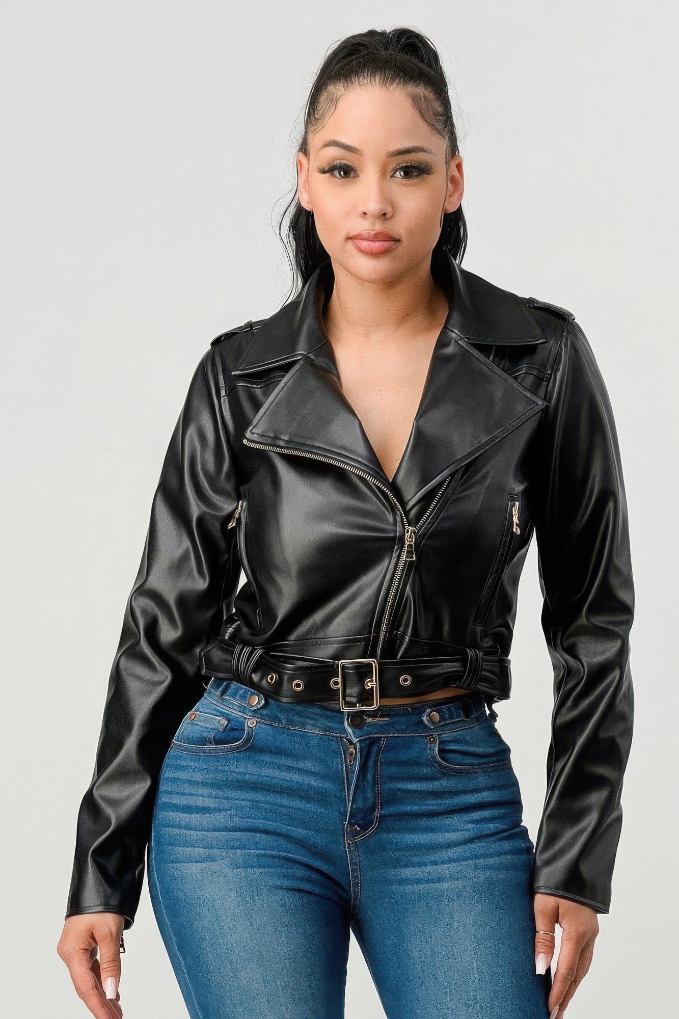 Pu Leather Jacket - BaeDrip