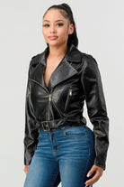 Pu Leather Jacket - BaeDrip