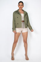 Double-breasted Waist-tie Trench Coat - BaeDrip