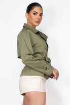Double-breasted Waist-tie Trench Coat - BaeDrip