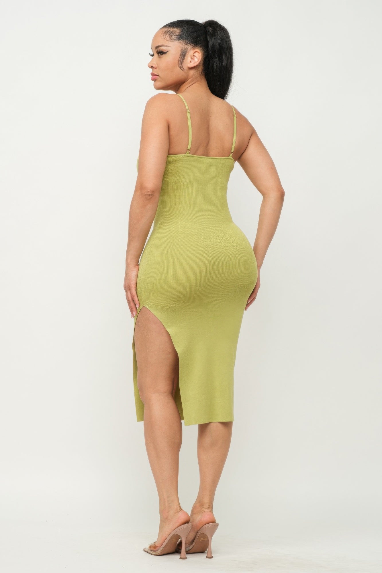 Side Slit Cami Dress - BaeDrip