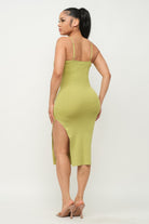Side Slit Cami Dress - BaeDrip