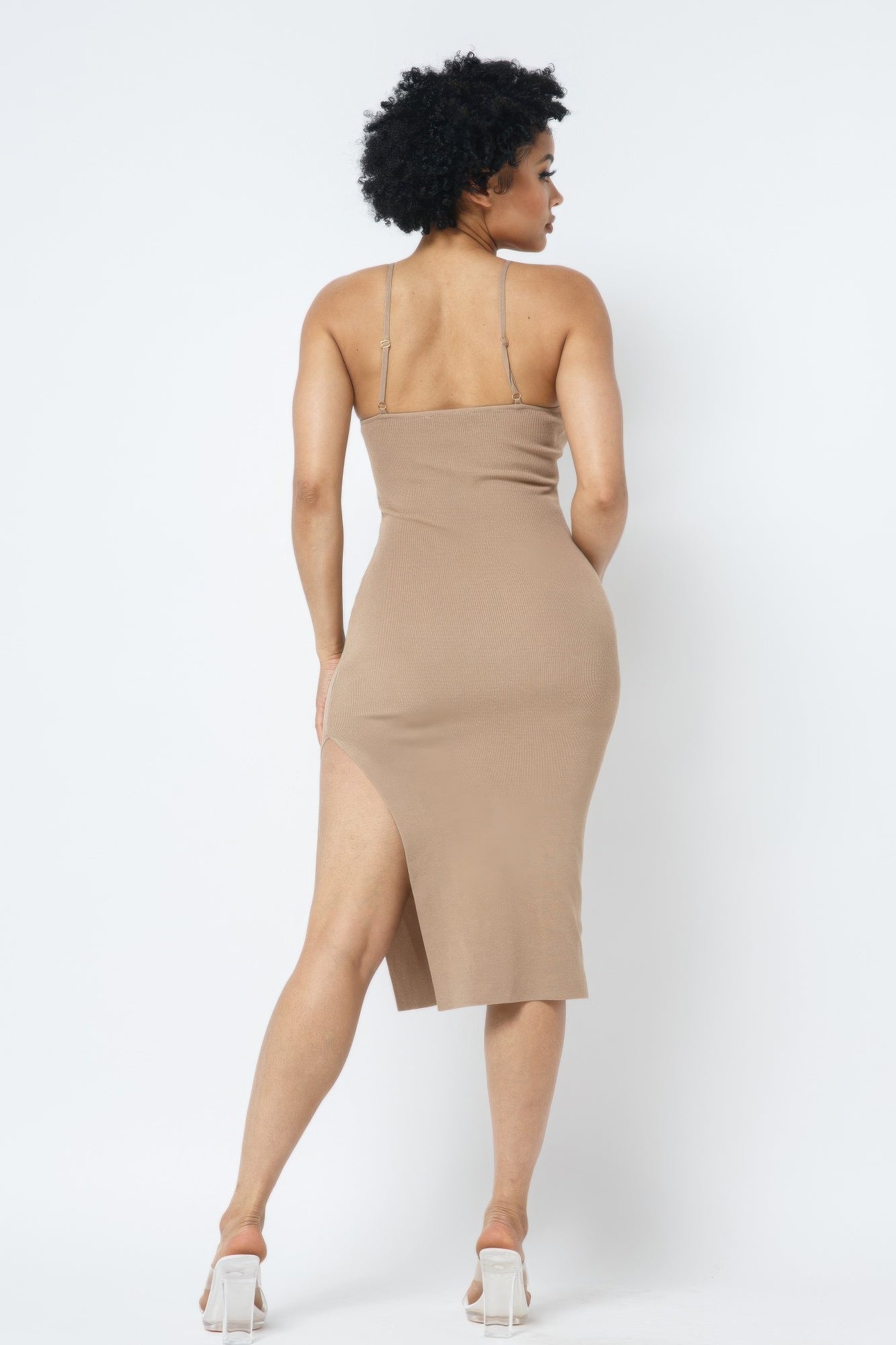 Side Slit Cami Dress - BaeDrip