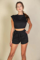 Cap Sleeve Top And Shorts Sets - BaeDrip