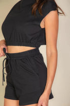Cap Sleeve Top And Shorts Sets - BaeDrip
