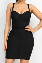 Sweetheart Wide Strap Bandage Dress - BaeDrip