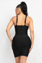 Sweetheart Wide Strap Bandage Dress - BaeDrip