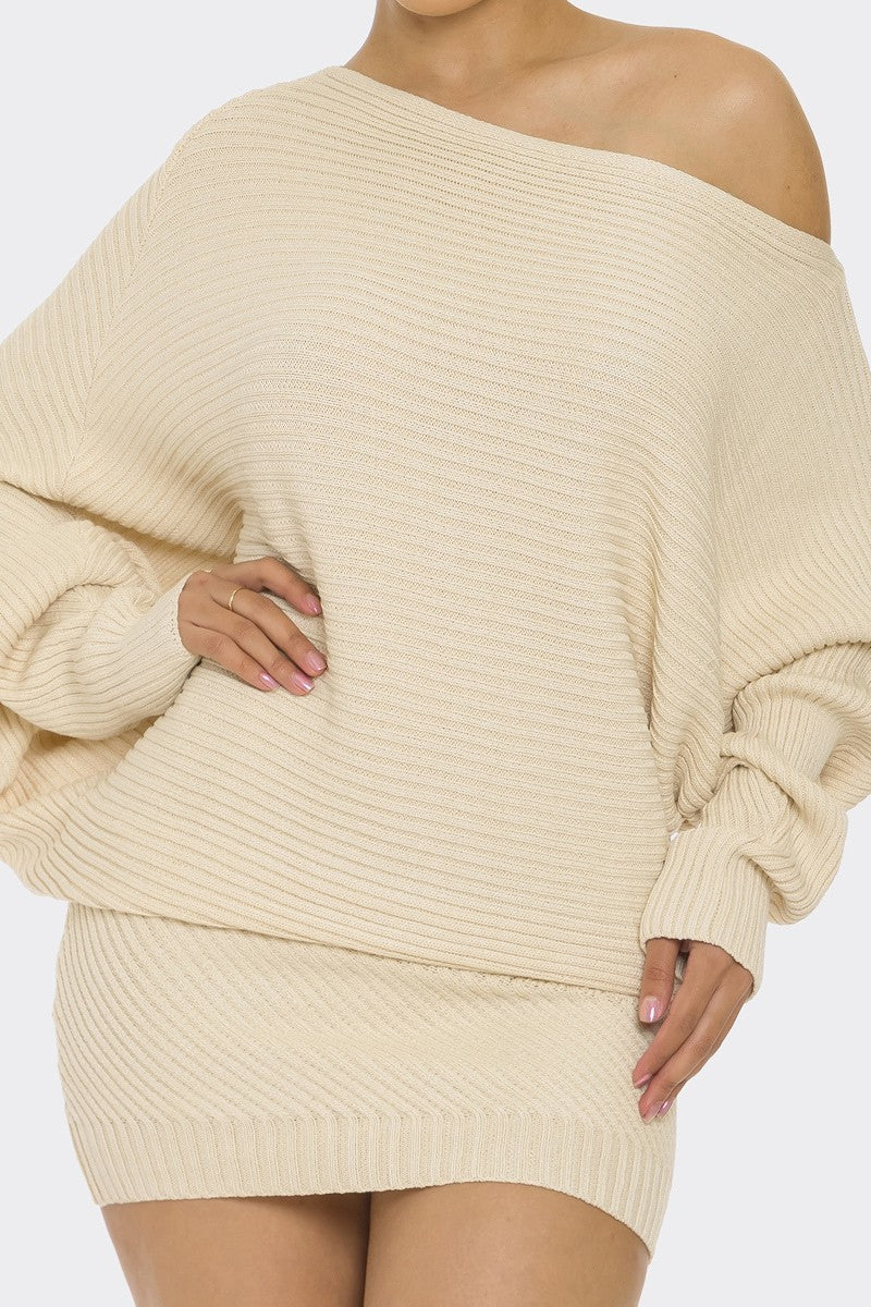 Sweater Mini Dress - BaeDrip