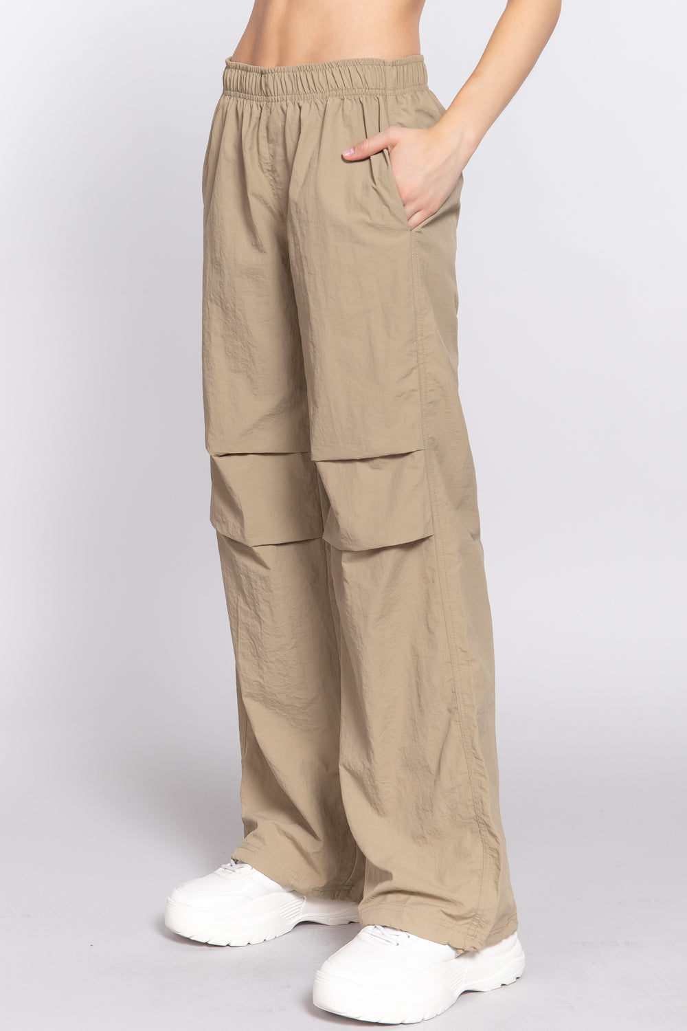 Waist Elastic Parachute Pants - BaeDrip